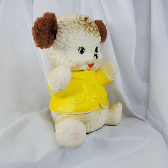 VTG 1962 Rubber Bear w/Fur Ears Edward Mobley The Arrow Rubber Co. No Squeaking - Picture 10 of 16